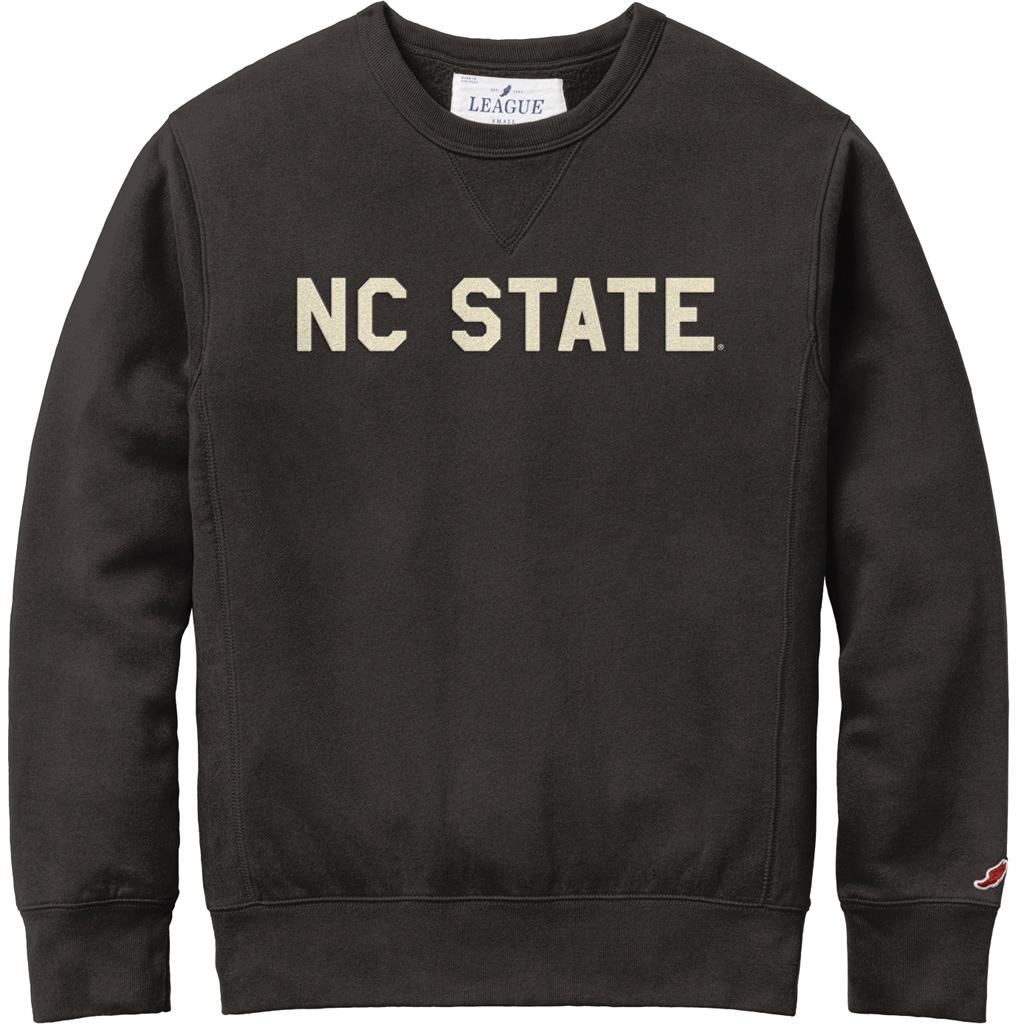 Black Vintage Stadium Crewneck Sweatshirt - NC State | Wolfpack